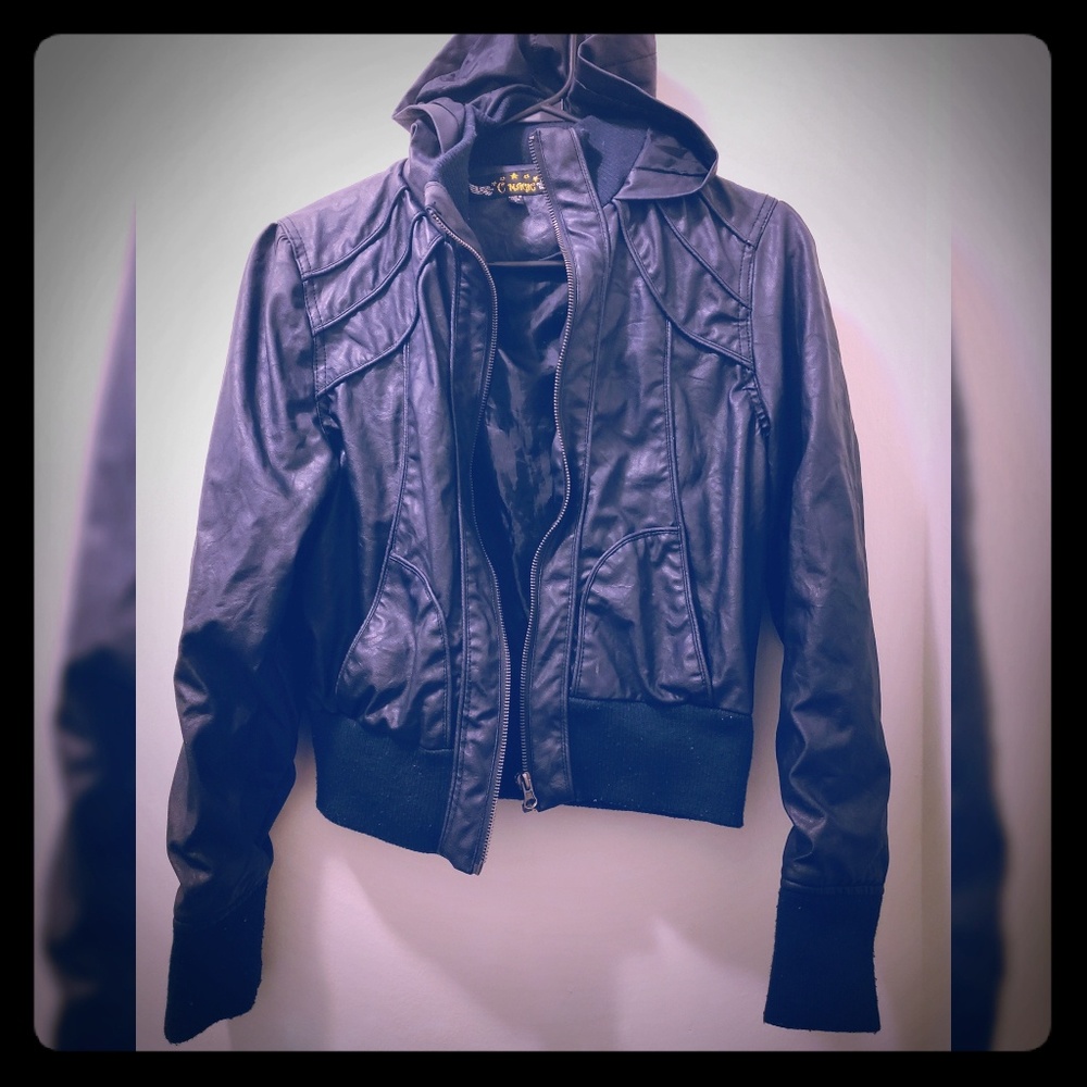 Faux leather jacket